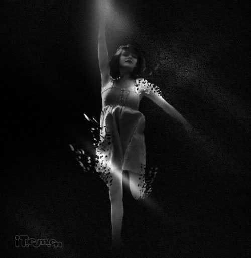 ‘photoshop经典合成梦幻的光影天使‘