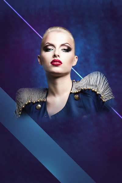 ‘PS合成绘制闪亮璀璨的时尚海报‘