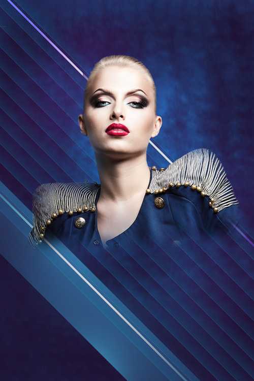 ‘PS合成绘制闪亮璀璨的时尚海报‘