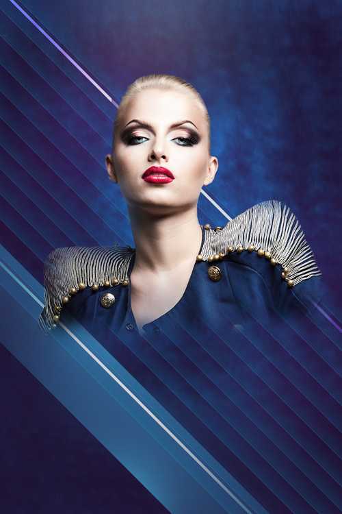 ‘PS合成绘制闪亮璀璨的时尚海报‘