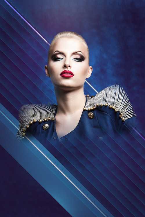 ‘PS合成绘制闪亮璀璨的时尚海报‘