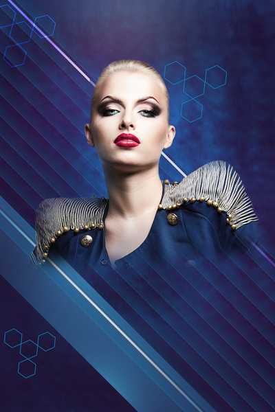 ‘PS合成绘制闪亮璀璨的时尚海报‘