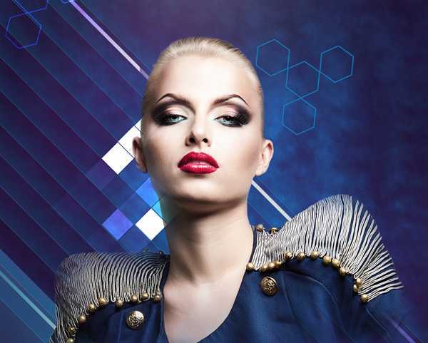 ‘PS合成绘制闪亮璀璨的时尚海报‘