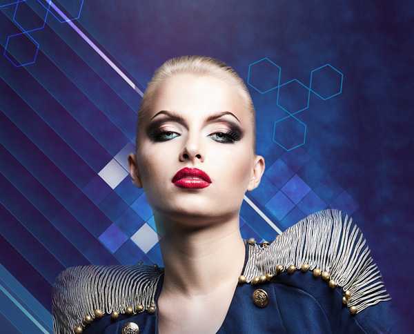 ‘PS合成绘制闪亮璀璨的时尚海报‘