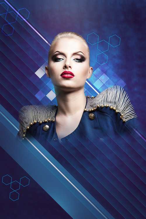 ‘PS合成绘制闪亮璀璨的时尚海报‘