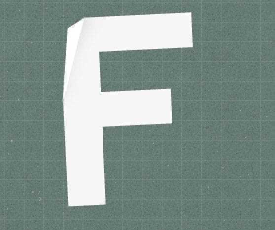 ‘Photoshop制作褶皱纹理的纸张字‘