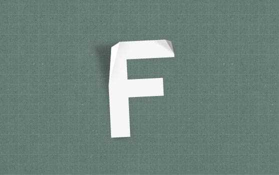 ‘Photoshop制作褶皱纹理的纸张字‘