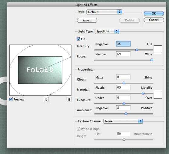 ‘Photoshop制作褶皱纹理的纸张字‘