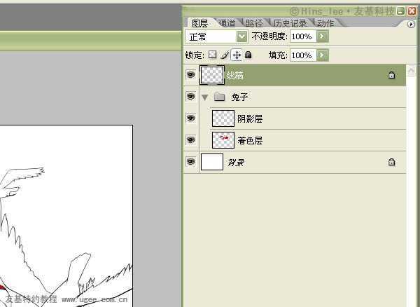 ‘photoshop鼠绘精美兔子探险插画‘