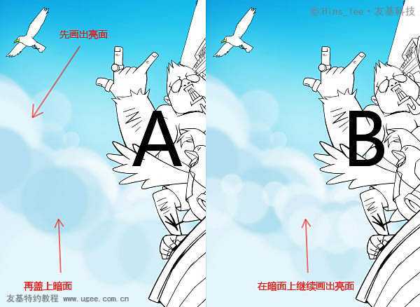 ‘photoshop鼠绘精美兔子探险插画‘