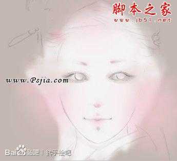 ‘photoshop设计制作古风仕美女手绘教程‘