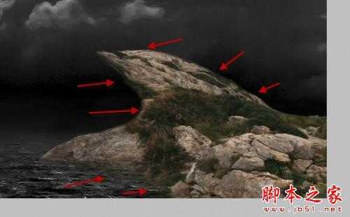 ‘photoshop合成制作正在召唤暴风雨的女巫‘
