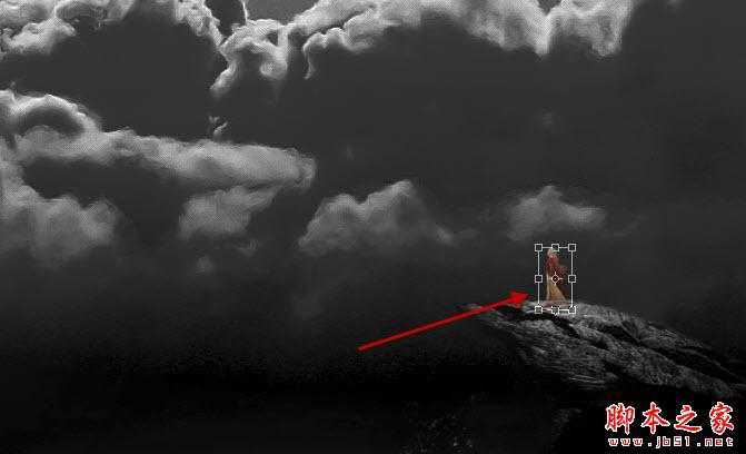 ‘photoshop合成制作正在召唤暴风雨的女巫‘