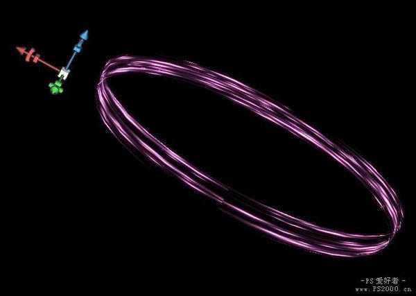 ‘photoshop使用滤镜打造出3D炫彩光环效果‘