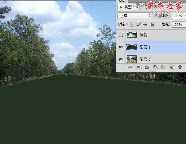 ‘Photoshop利用置换滤镜将普通图片制作水面倒影效果‘