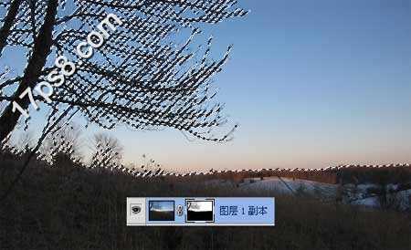 ‘Photoshop制作梦幻的旷野星夜图片效果‘