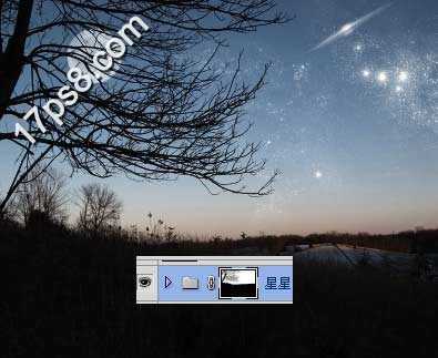 ‘Photoshop制作梦幻的旷野星夜图片效果‘