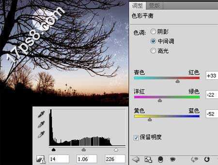 ‘Photoshop制作梦幻的旷野星夜图片效果‘