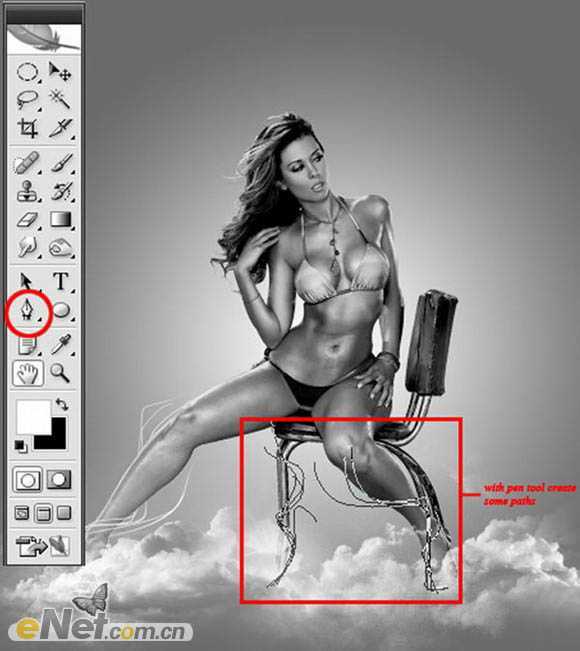‘Photoshop将美女图片打造漂亮的灰色星空海报‘