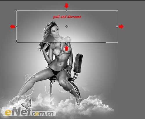 ‘Photoshop将美女图片打造漂亮的灰色星空海报‘