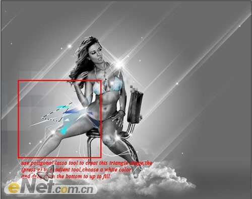 ‘Photoshop将美女图片打造漂亮的灰色星空海报‘