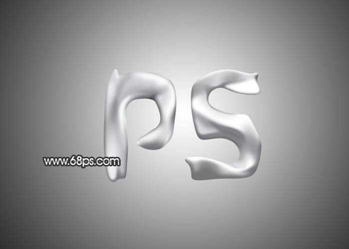 ‘Photoshop制作表面凹凸不平的银质金属字‘