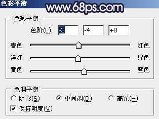 ‘Photoshop为水边的美女调制出暗调霞光色‘