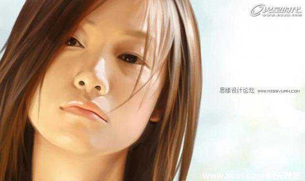 ‘photoshop模拟鼠绘一张美女头像‘