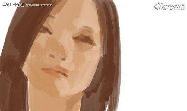 ‘photoshop模拟鼠绘一张美女头像‘