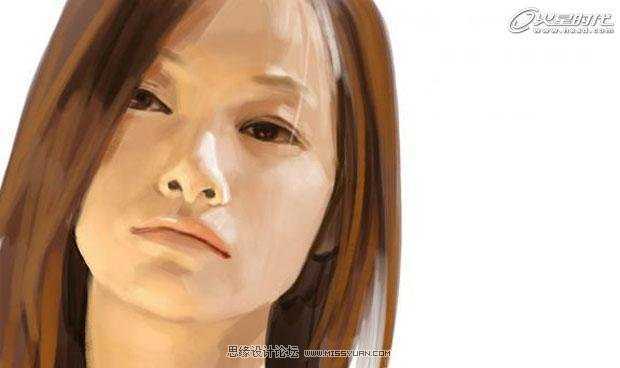 ‘photoshop模拟鼠绘一张美女头像‘