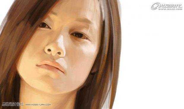 ‘photoshop模拟鼠绘一张美女头像‘