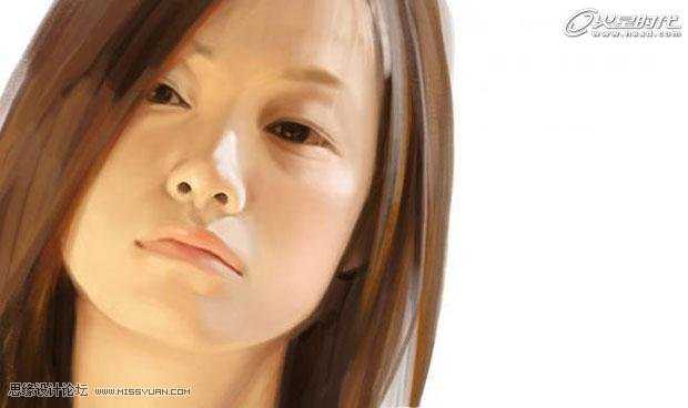 ‘photoshop模拟鼠绘一张美女头像‘
