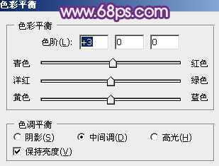 ‘Photoshop将草地上的美女图片调制出漂亮的淡调蓝紫色‘