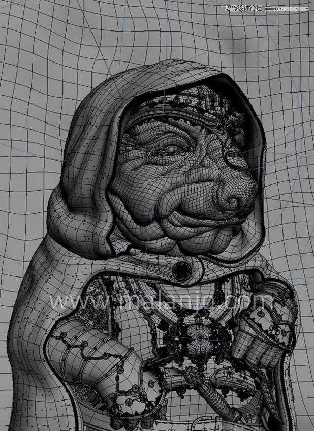 3DMAX制作身穿盔甲的外星人教程,破洛洛