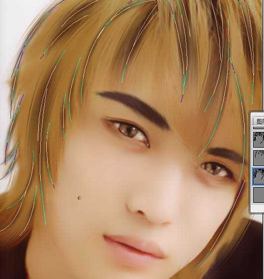 ‘Photoshop将帅哥照片转成仿手绘效果‘