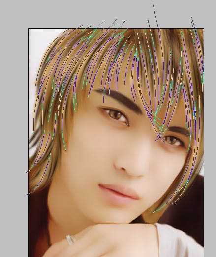 ‘Photoshop将帅哥照片转成仿手绘效果‘