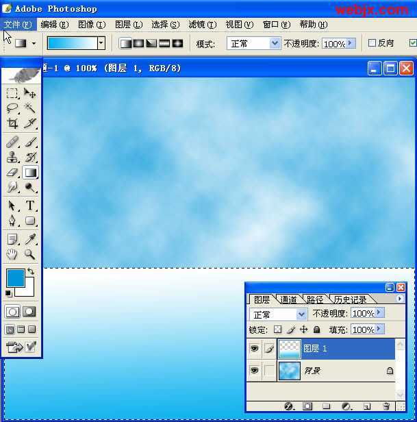 Photoshop简单绘制可爱卡通风格海浪效果