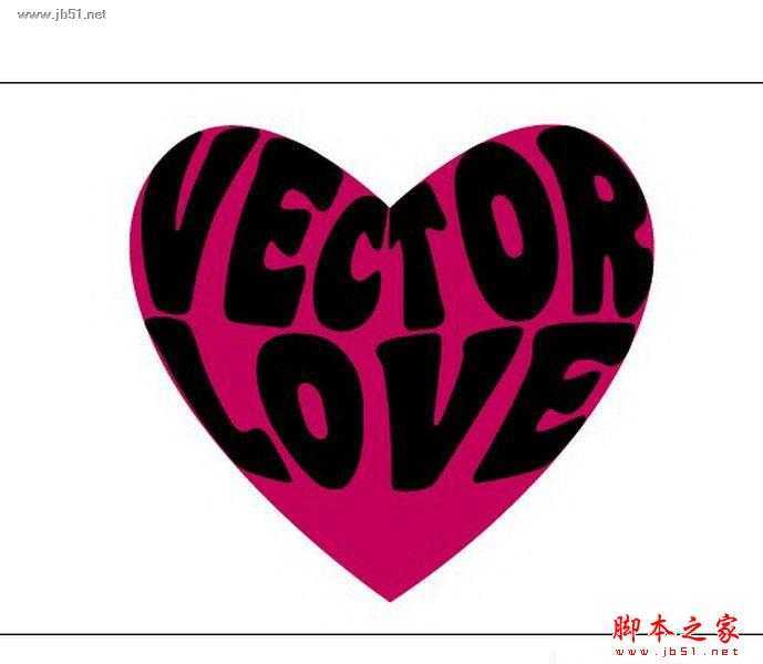 Illustrator绘制心形效果的粉色海报