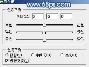 ‘ps利用通道替换为树林中人物调出唯美的蓝红色‘