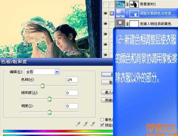 ‘photoshop合成个性的青绿色透光图片‘