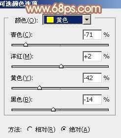 ‘Photoshop将外景人物图片调制出欧美流行的淡调黄褐色‘