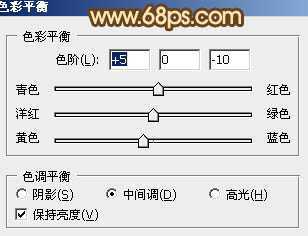 ‘Photoshop将树林美女图片调成淡淡的橙色调‘