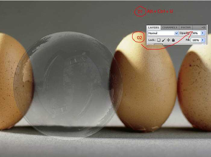 ‘Photoshop合成逼真的透明鸡蛋图文教程‘