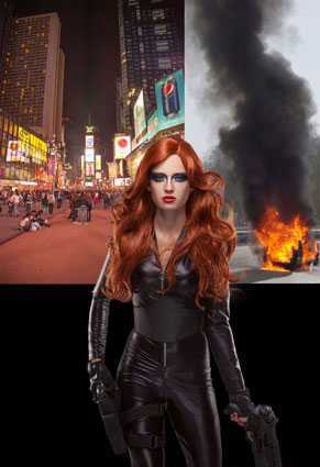 ‘PS合成超炫的超级英雄动作片电影海报‘