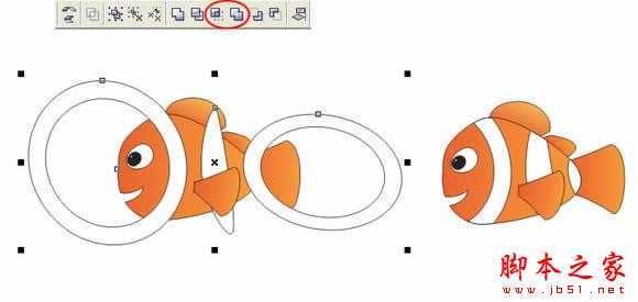 Coreldraw绘制小鱼Nemo