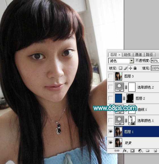 ‘Photoshop将手机照片转为淡紫色轻手绘效果‘