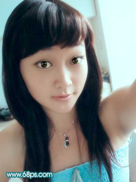 ‘Photoshop将手机照片转为淡紫色轻手绘效果‘