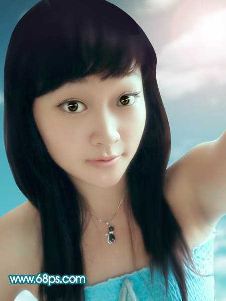 ‘Photoshop将手机照片转为淡紫色轻手绘效果‘