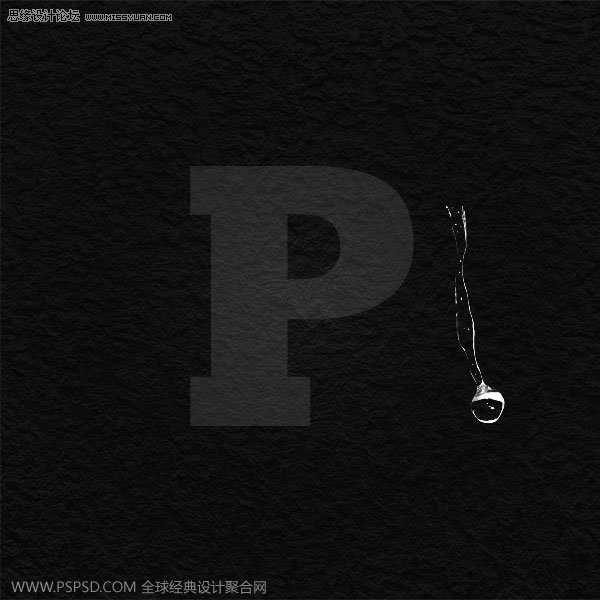 ‘Photoshop下由水纹构成的边框字制作方法‘