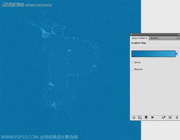‘Photoshop下由水纹构成的边框字制作方法‘